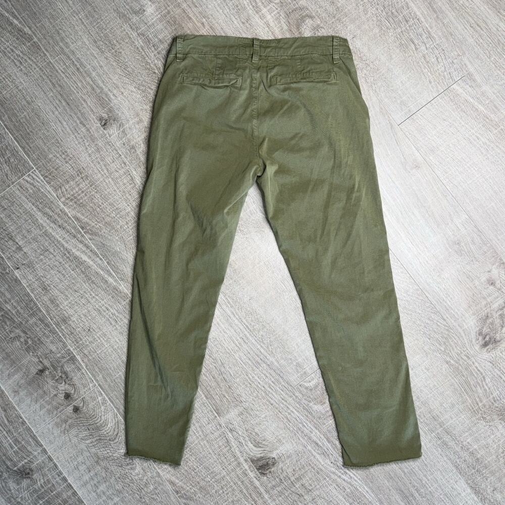 FRANK & EILEEN Wicklow Sage Mid Rise Cropped Raw Hem Pants Casual Women’s - Picture 6 of 10